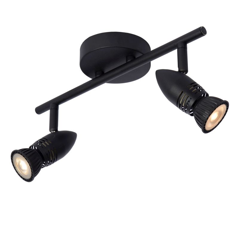 Lucide CARO - Stropné bodové svietidlo - 2xGU10 - Čierne